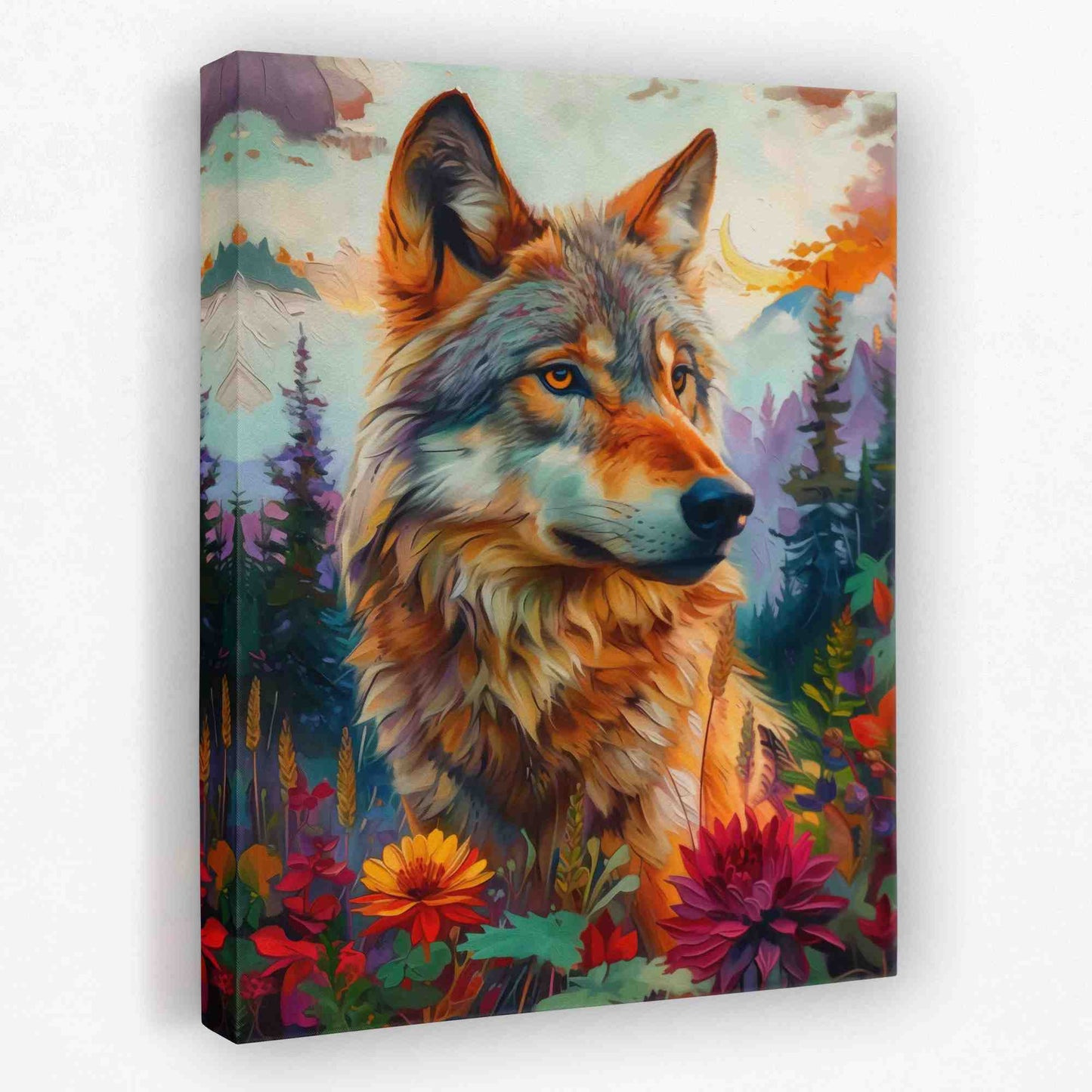 Stunning Wolf - Animals Canvas Wall Art