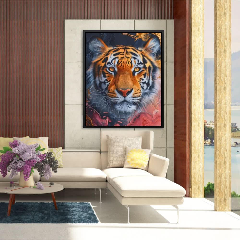 Subtle Tiger - Large Modern Canvas Print