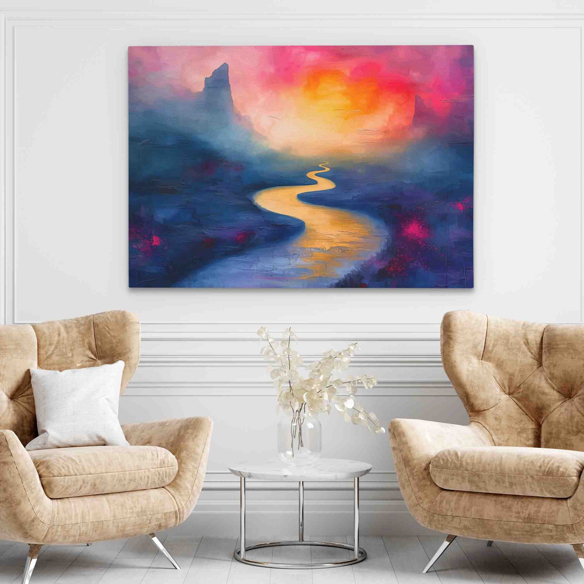 Summer River - Colorful Wall Art