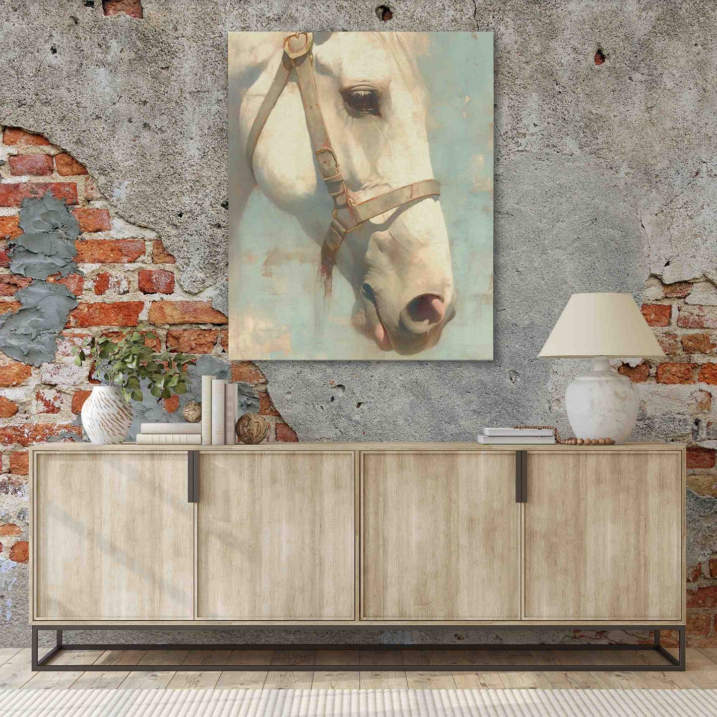 Summer's Spirit - Beige Canvas Wall Art