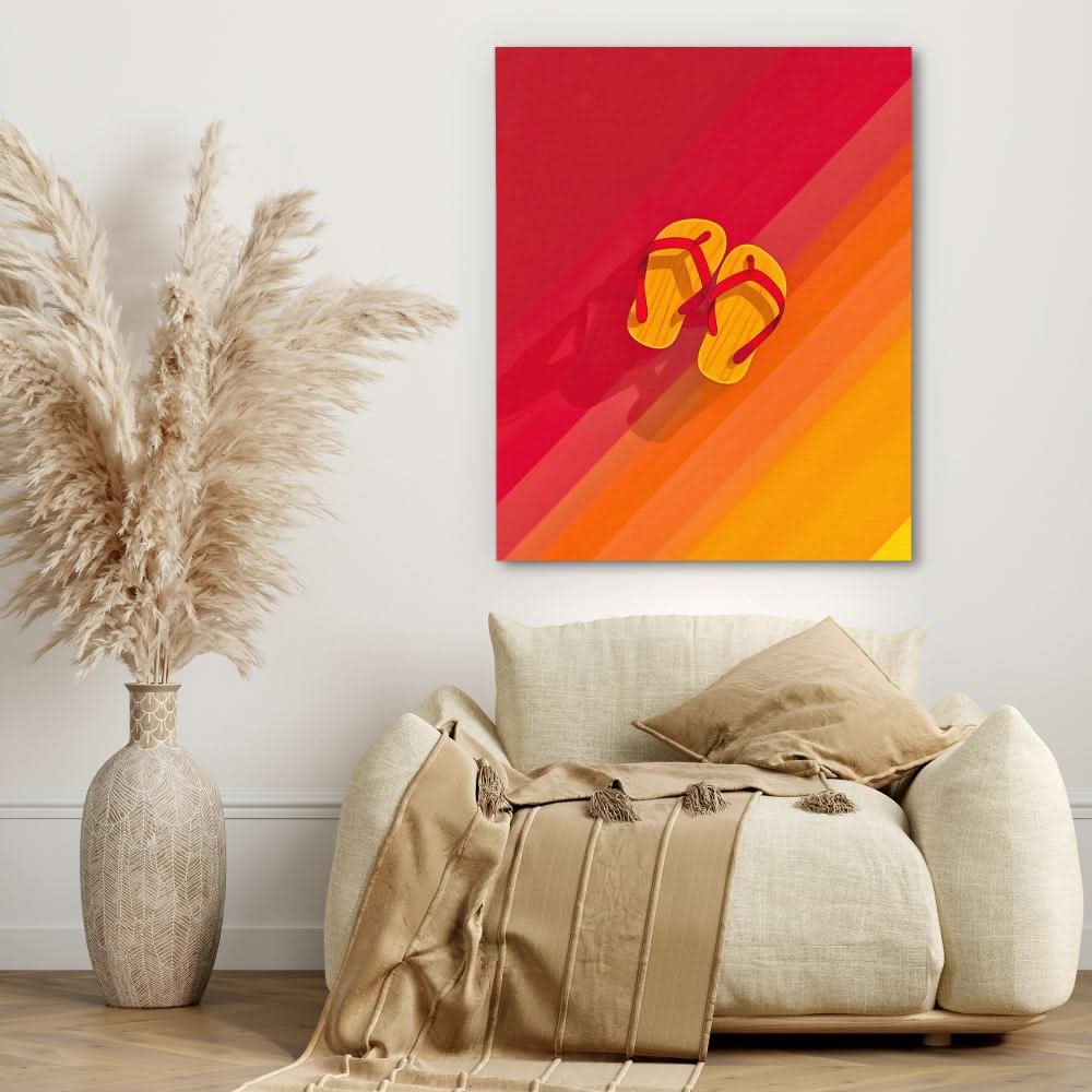 Summertime Sandals - Wall Art Print
