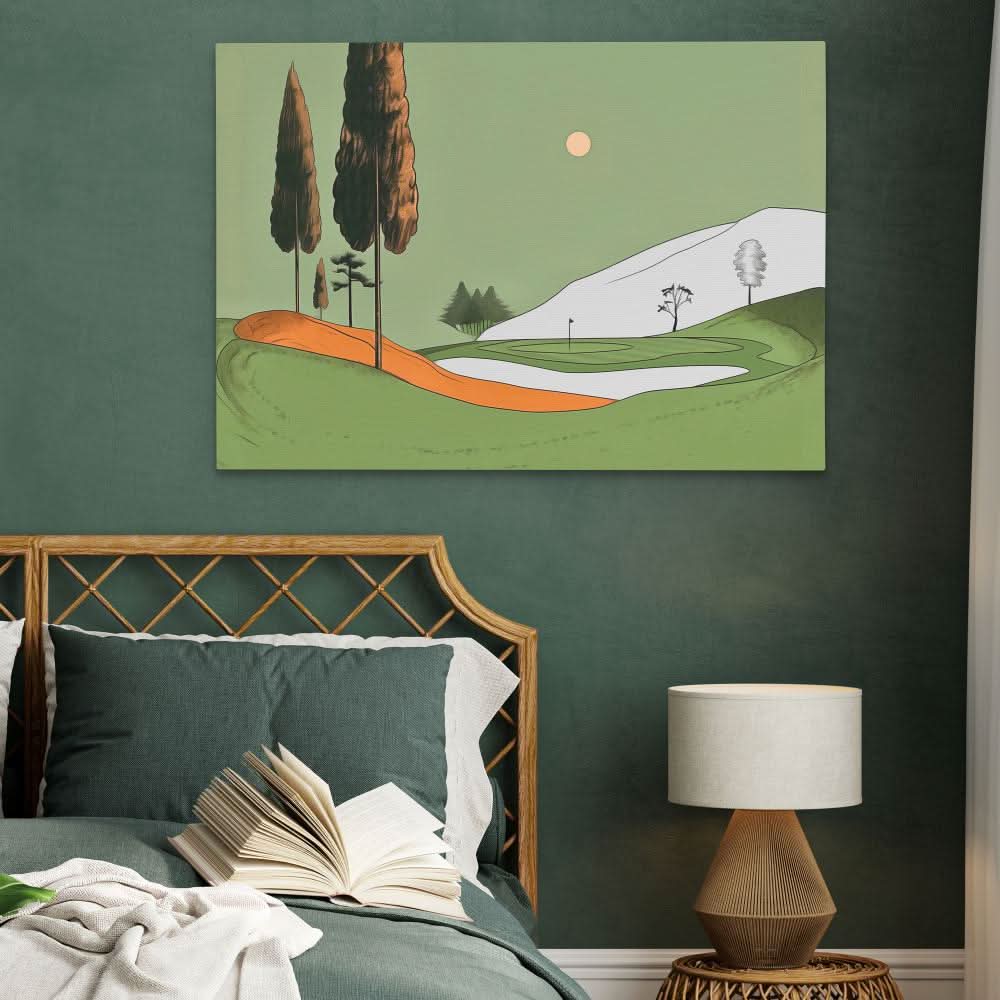 Sunday Golf - Wall Art in Black Frame