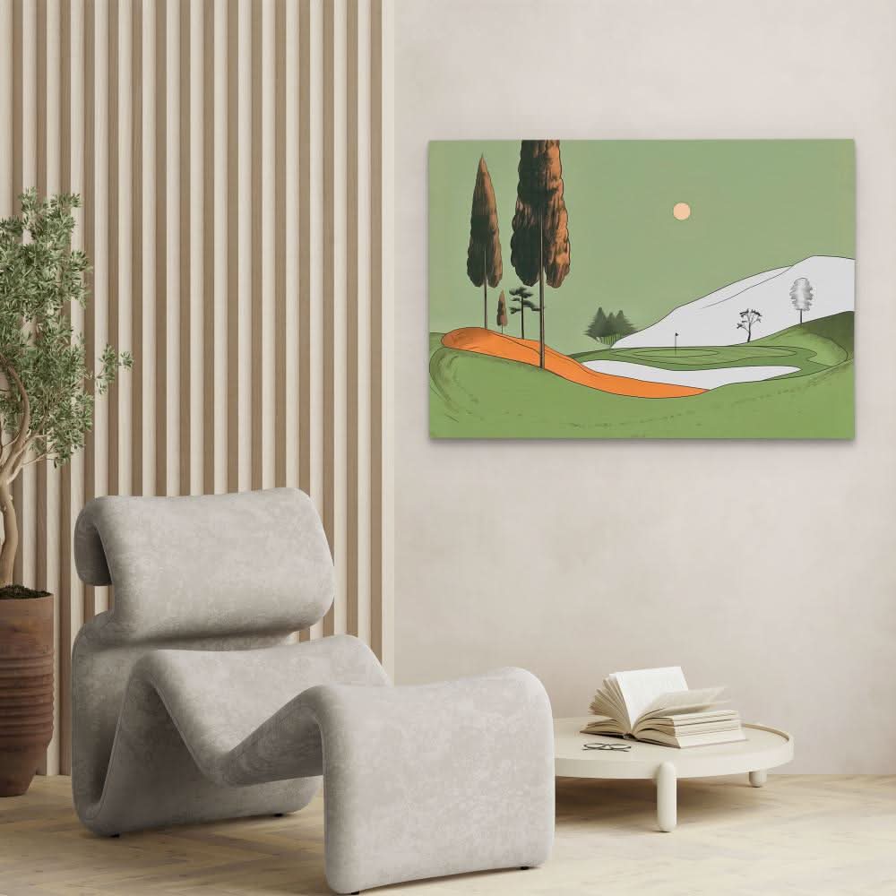 Sunday Golf - Large Canvas Print