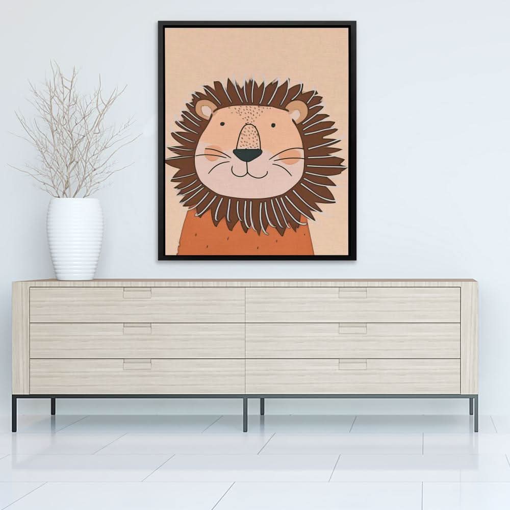 Sundown Lion - Large Canvas Print