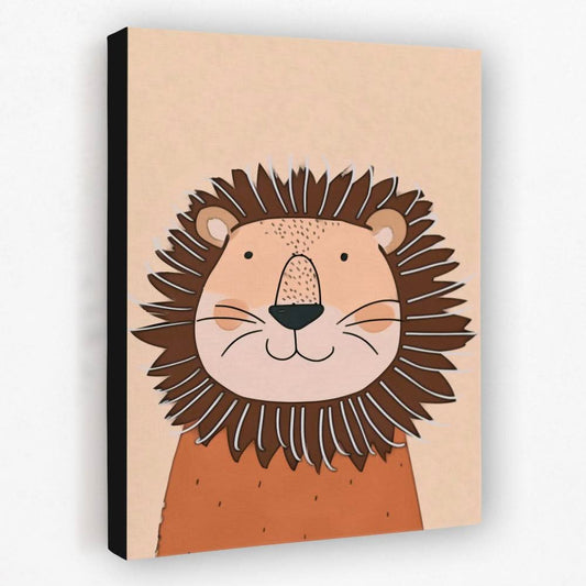 Sundown Lion - Animals Canvas Wall Art