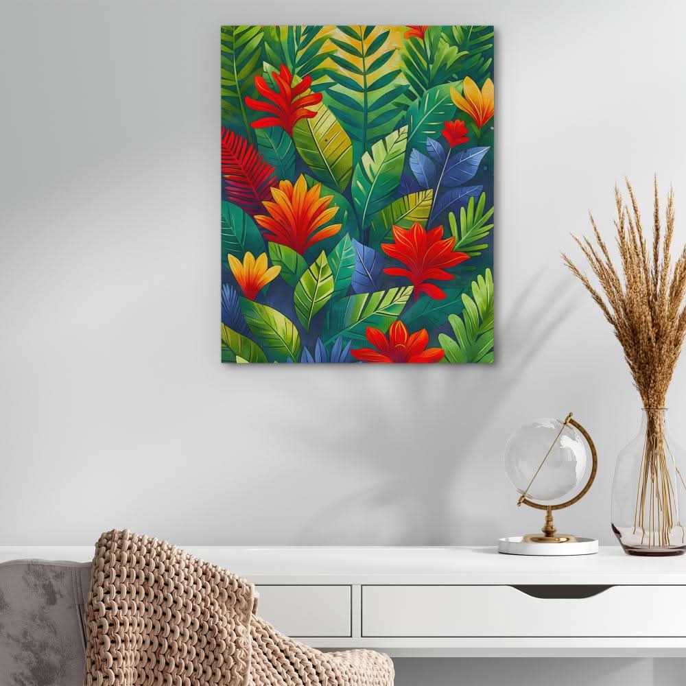 Sunlit Bloom - Oversized Floral Canvas Wall Art