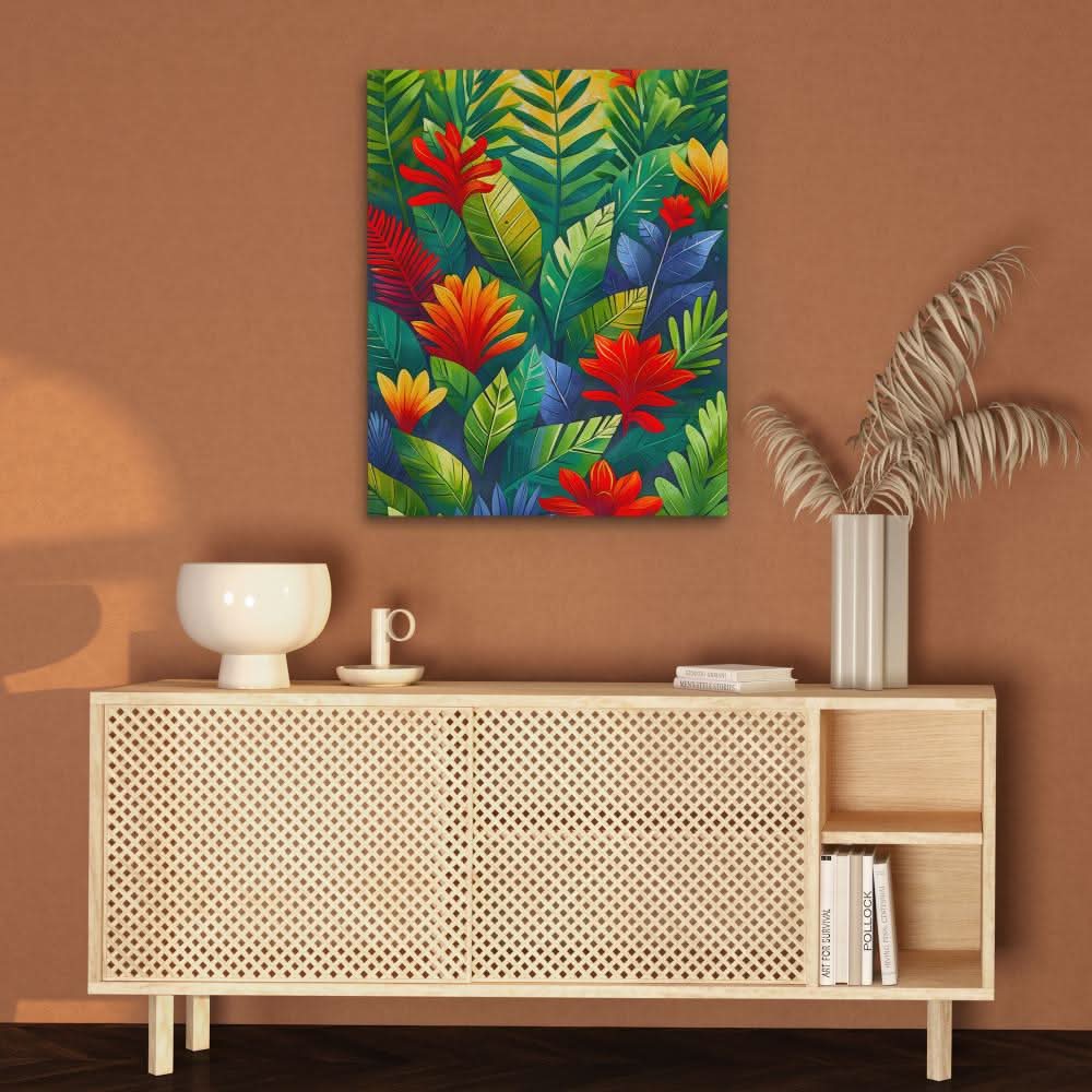 Sunlit Bloom - Wall Art in Black Frame