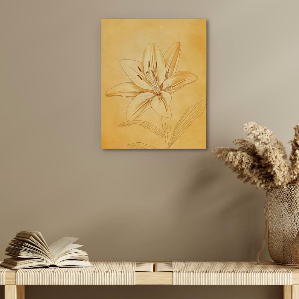 Sunlit Blossom - Large Minimalist Canvas Print