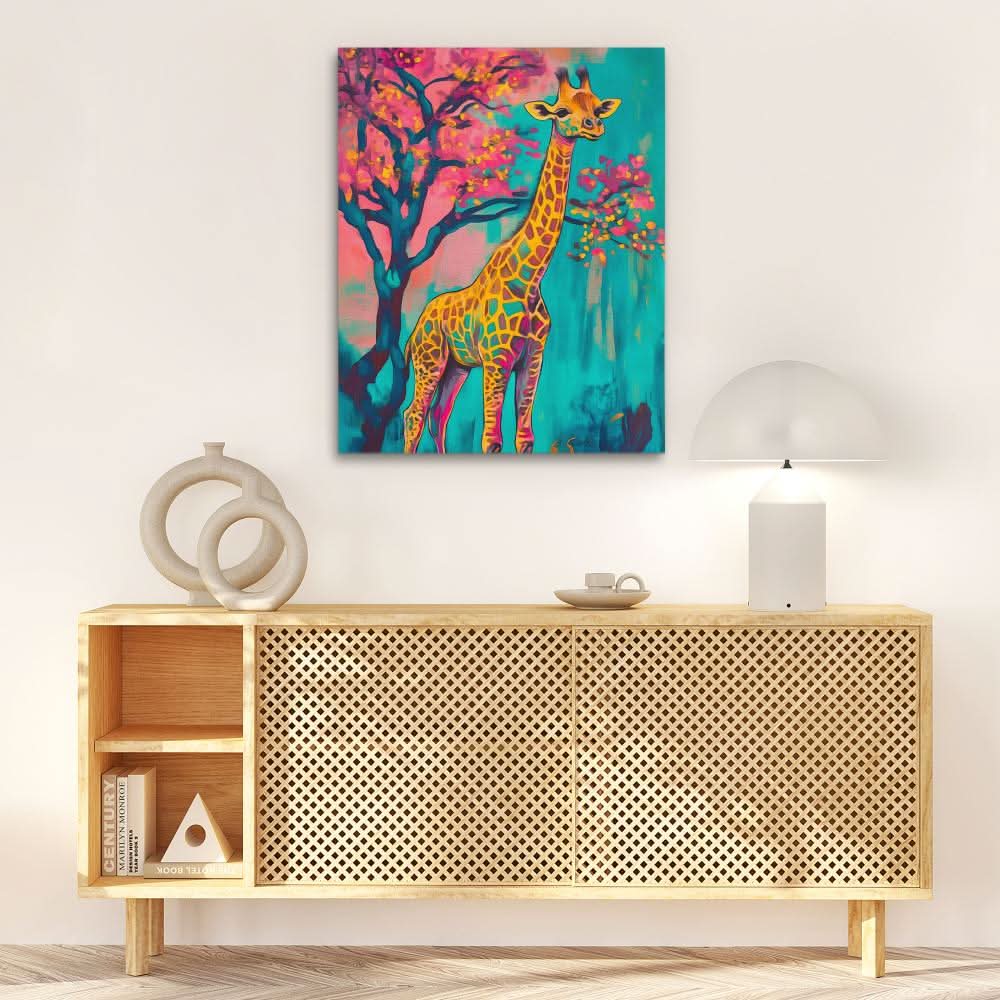 Sunlit Giraffe - Animals Art for Creative Studio