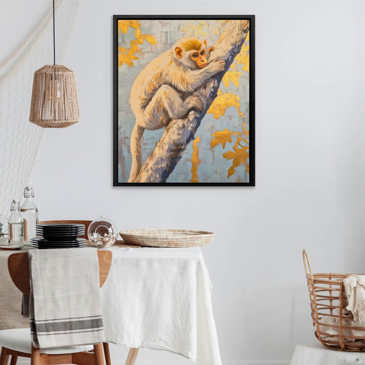 Sunlit Mischief - Wall Art in Black Frame