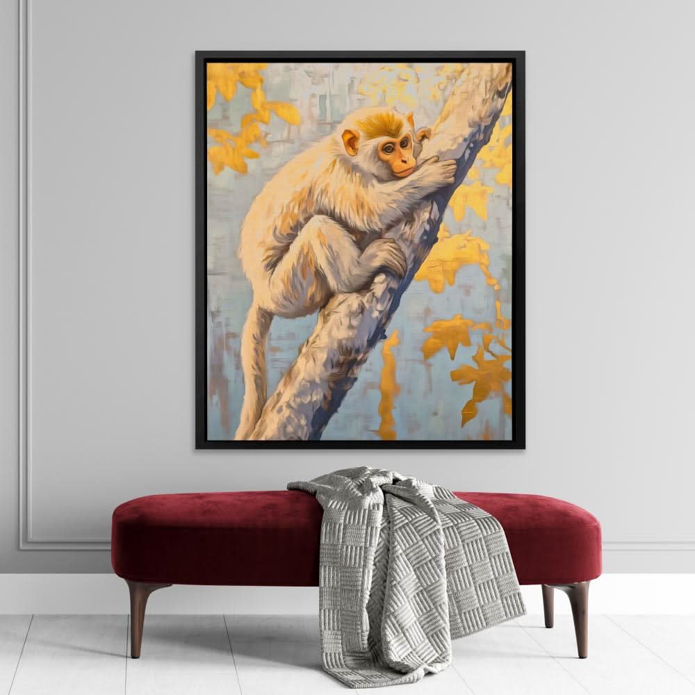 Sunlit Mischief - Earth Tones Canvas Wall Art