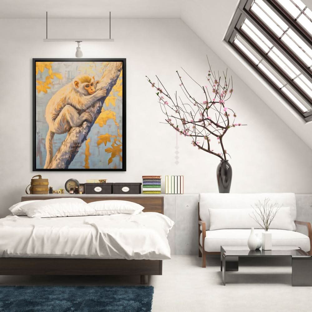 Sunlit Mischief - Albino Animals Art for Hallway