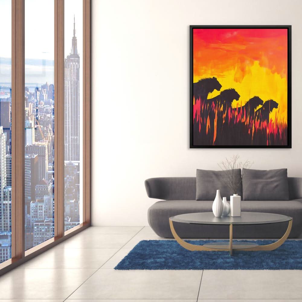 Sunset Pride - Animals Art for Hallway