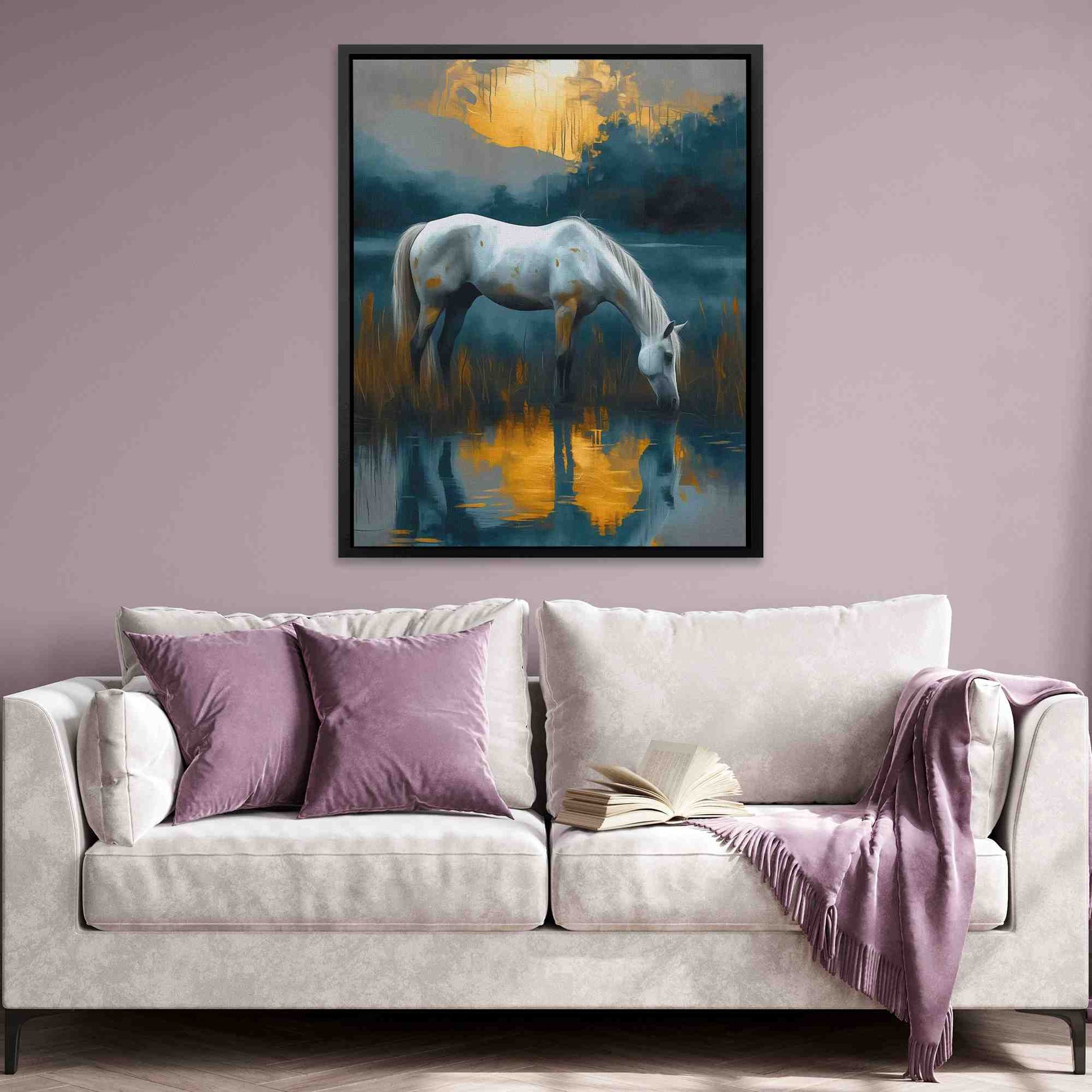 Sunset Thirst - Black Wall Art