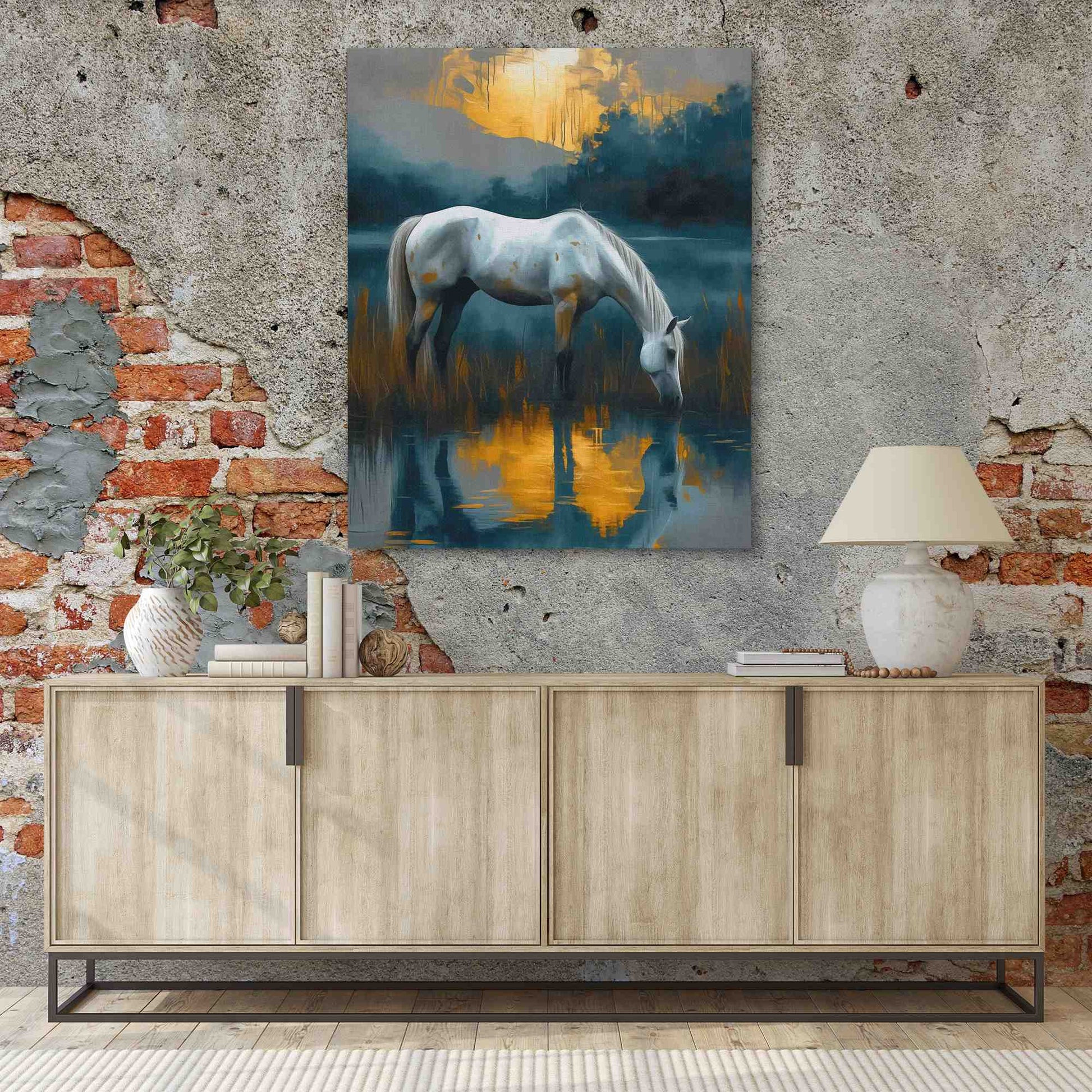 Sunset Thirst - Animals Art