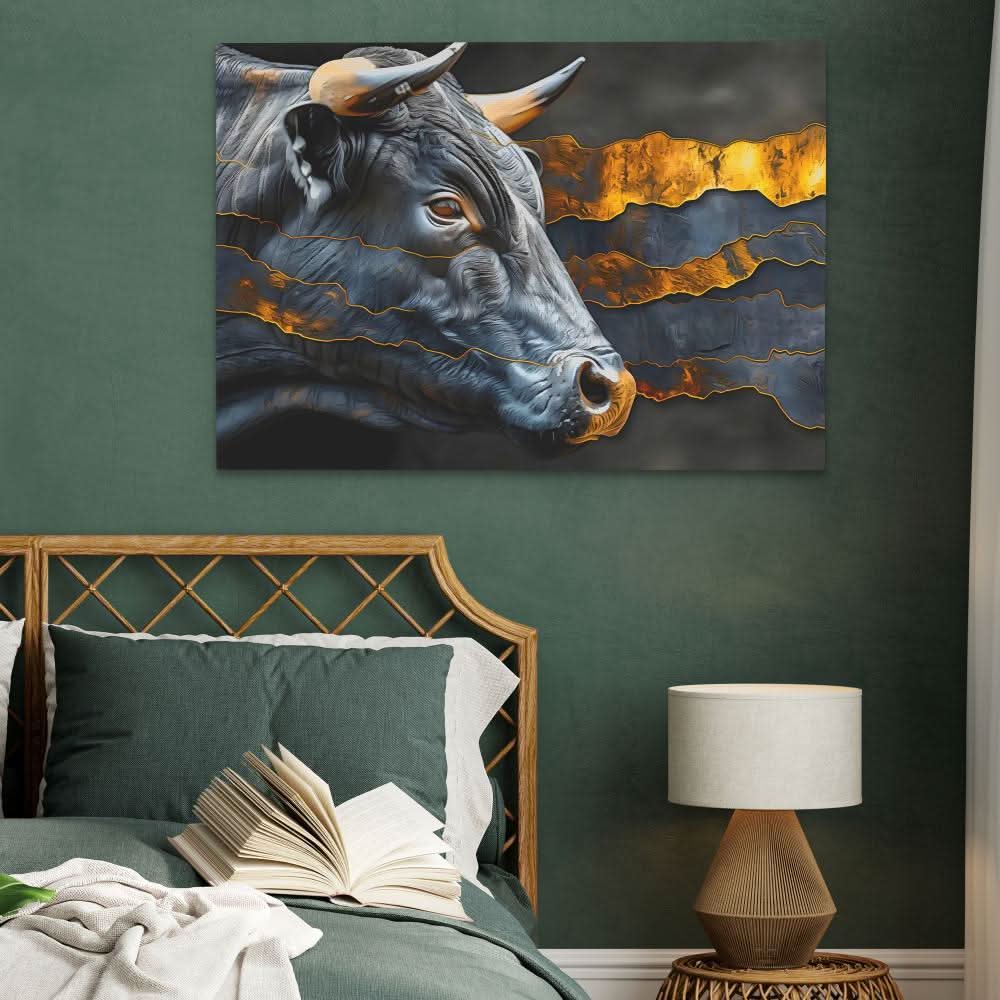 Surging Horns - Large Canvas Print