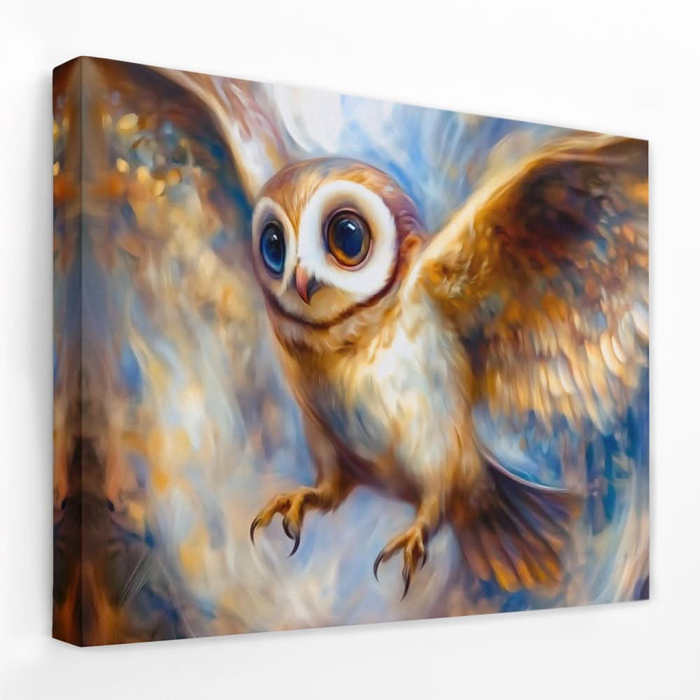 Surreal Owl - Bird Canvas Wall Art