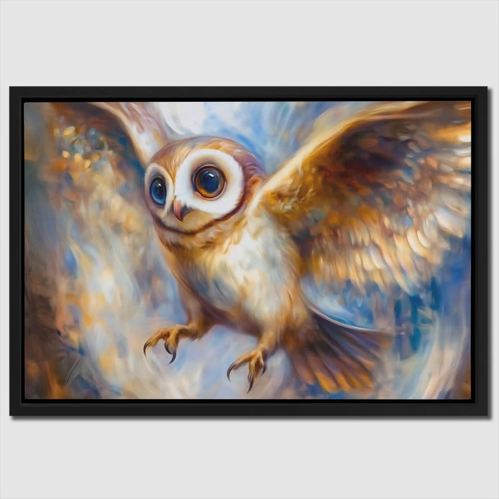 Surreal Owl - Bird Art for Kids Room
