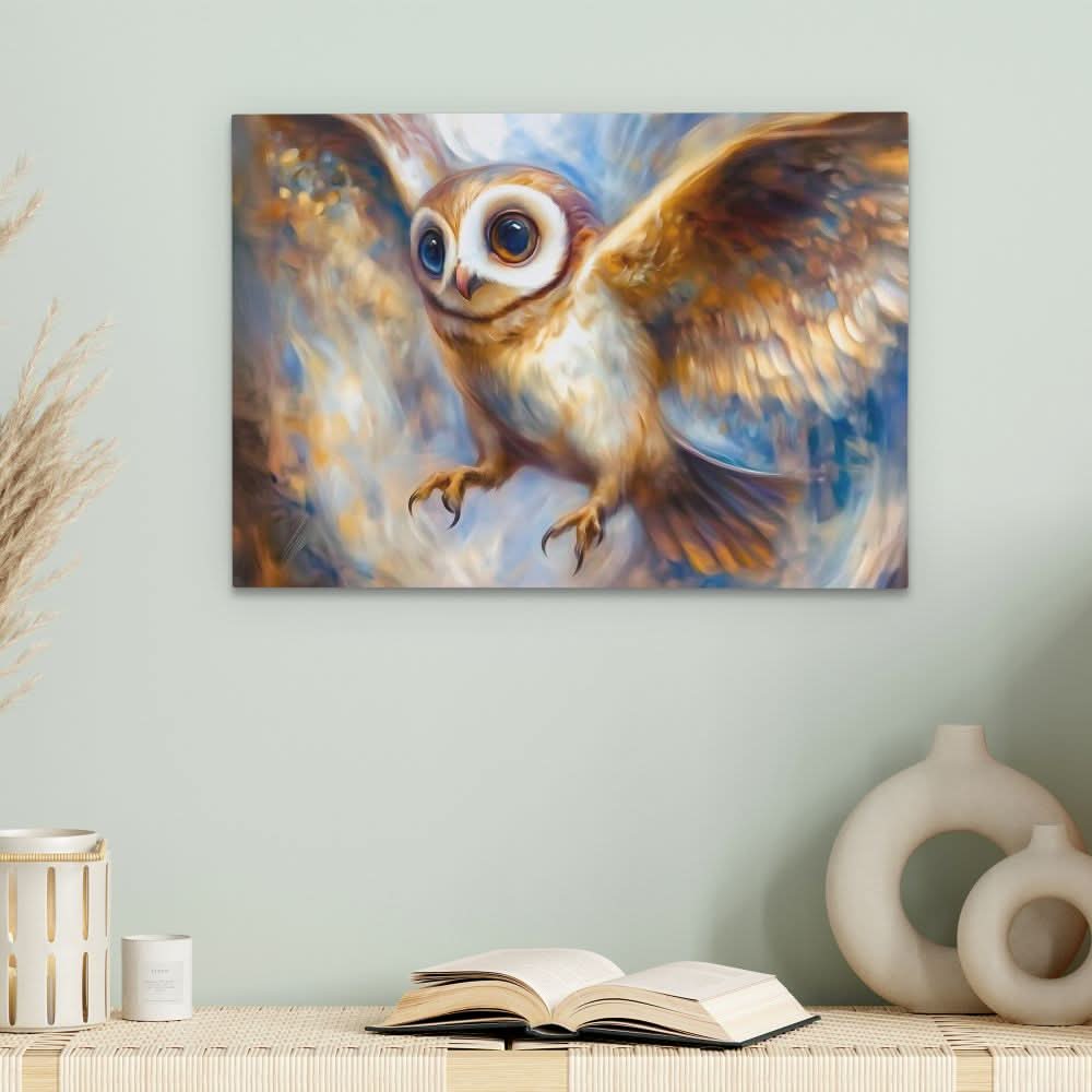 Surreal Owl - Colorful Wall Art for Women’s Office Art