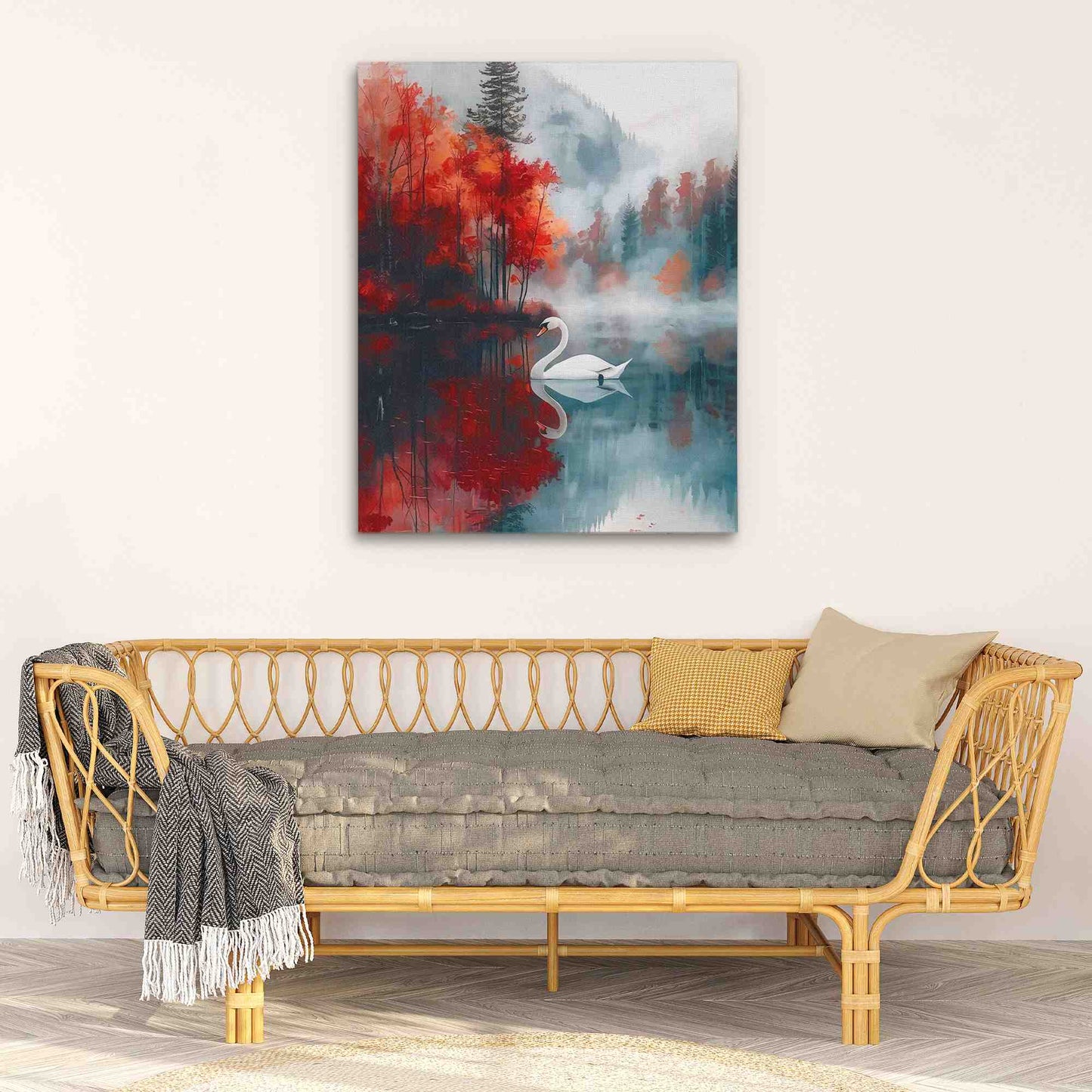 Swan Lake - Large Canvas Print