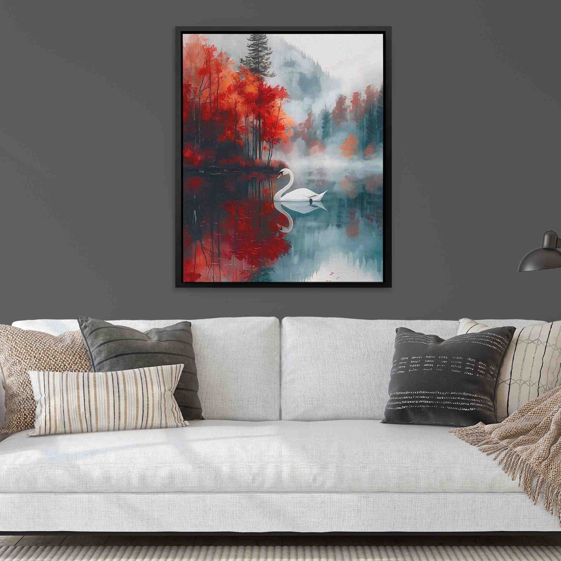 Swan Lake - Framed Art Print