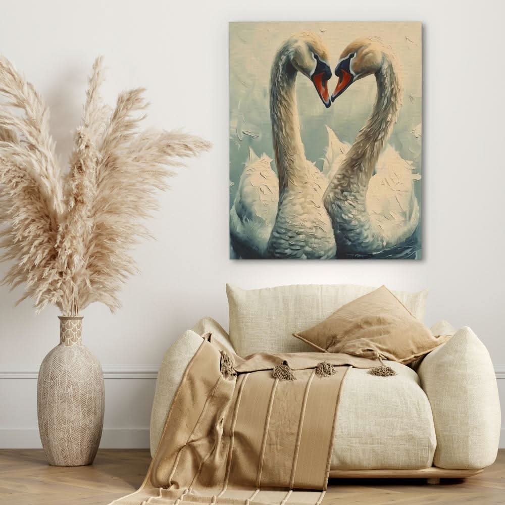 Swan Love - Wall Art Print