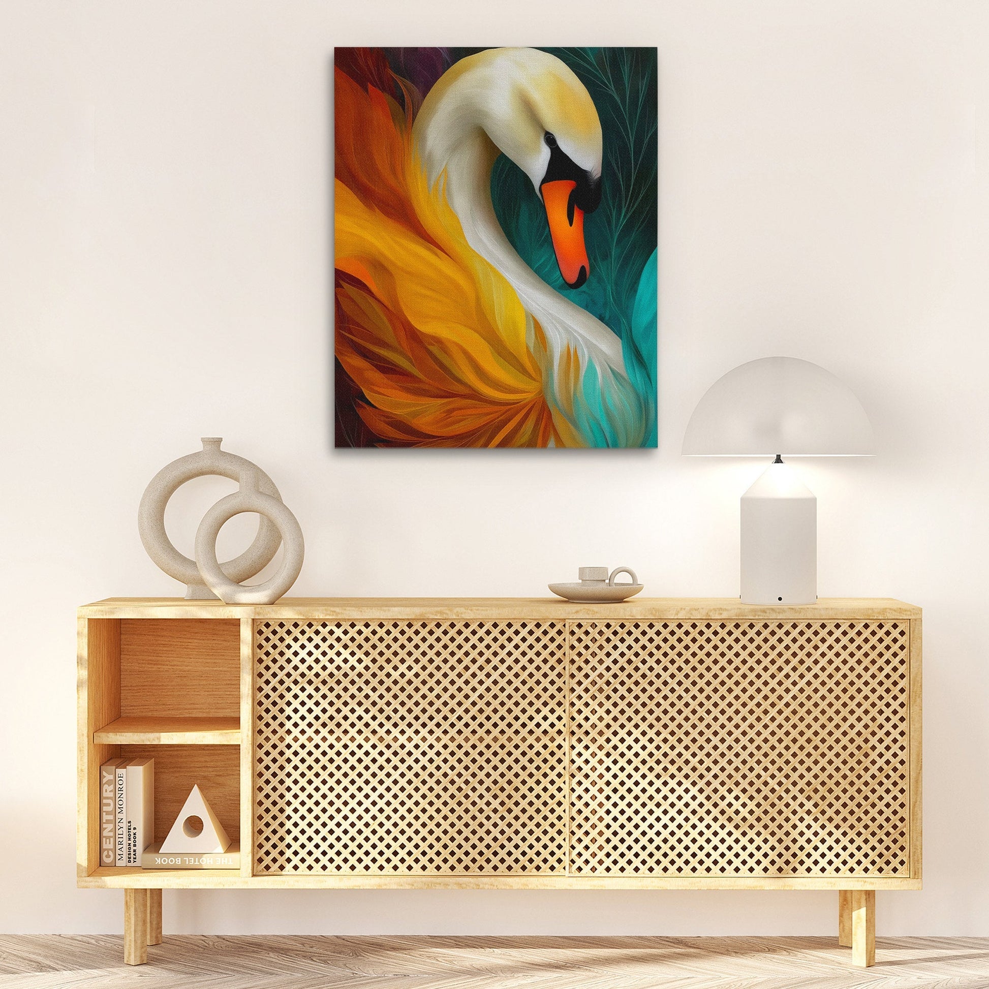 Swan Phoenix Rising - Luxury Wall Art