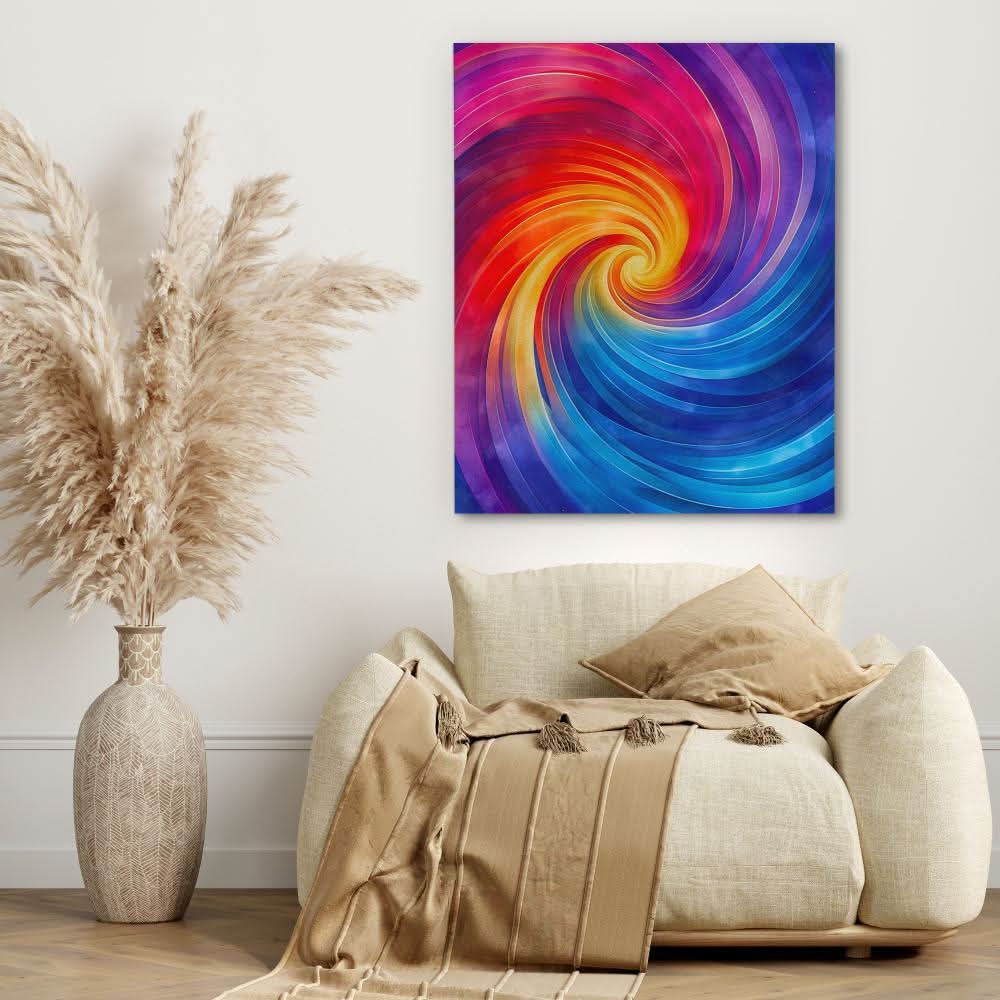 Swirling Vibrancy - Modern Wall Art Print