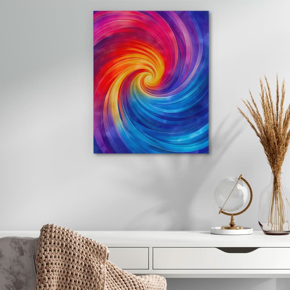 Swirling Vibrancy - Colorful Wall Art