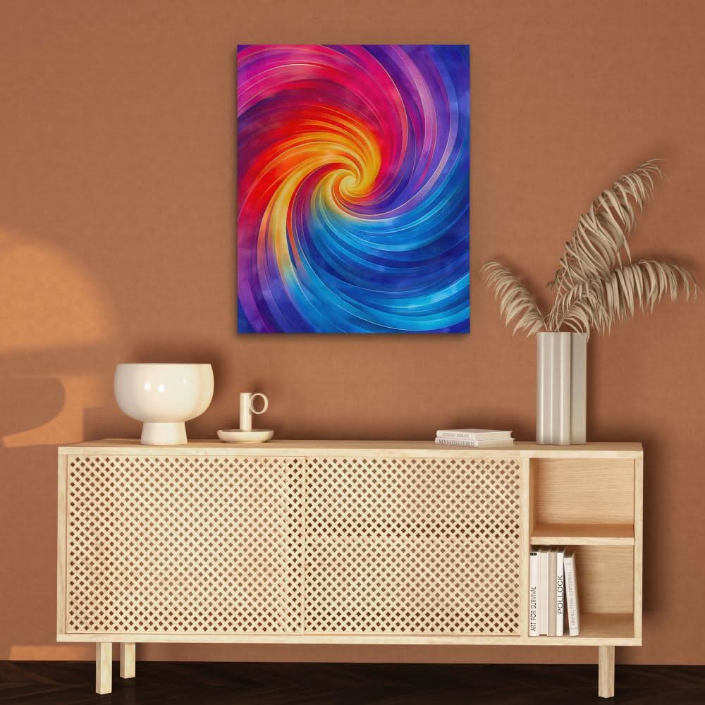Swirling Vibrancy - Colorful Canvas Print