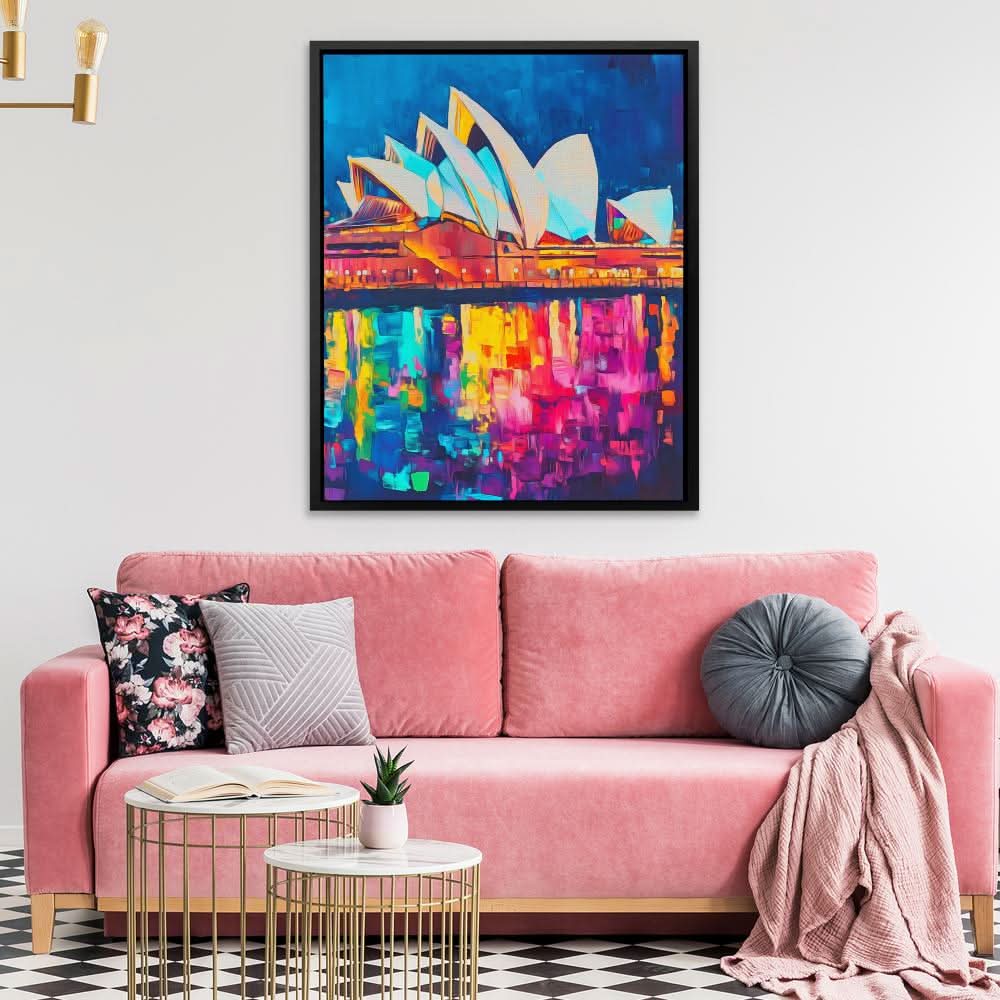 Sydney Opera House - Wall Art in Black Frame