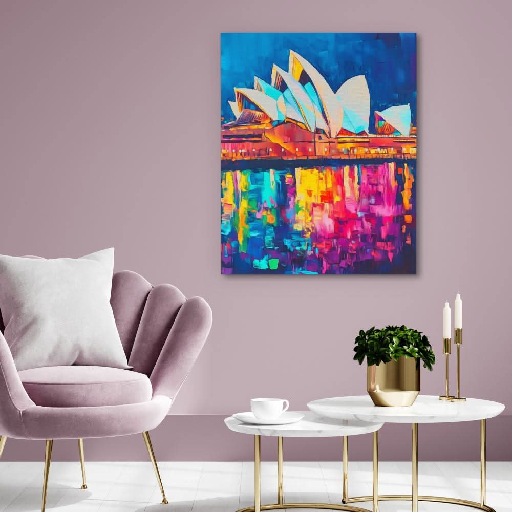 Sydney Opera House - Colorful Wall Art for Living Room