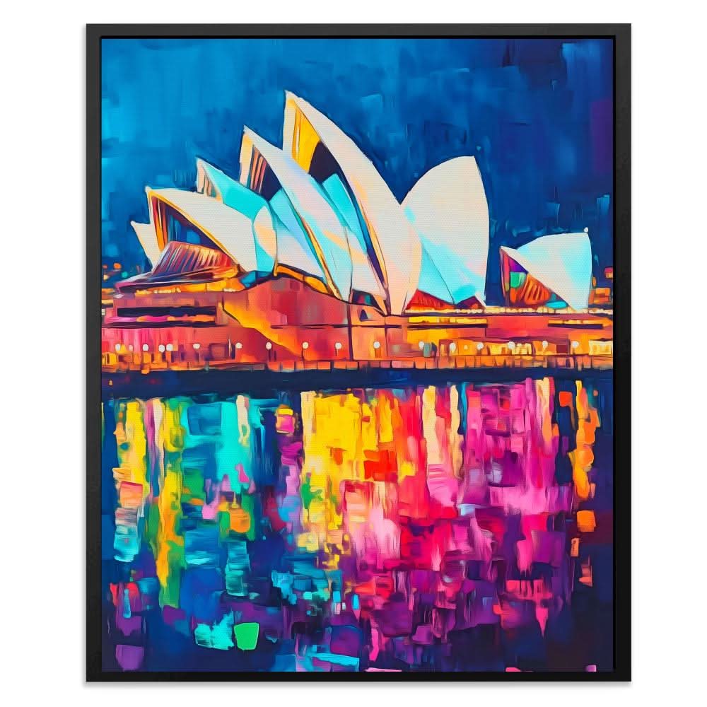 Sydney Opera House - Colorful Cityscapes Canvas Print