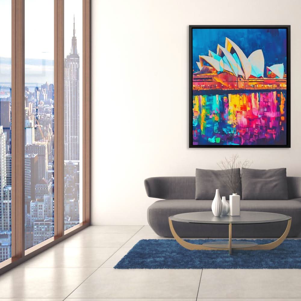 Sydney Opera House - Colorful Canvas Wall Art