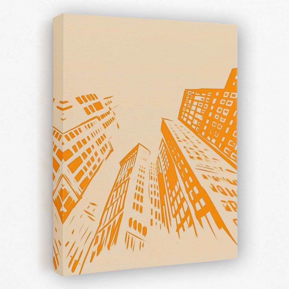 Tall Skyscrapers - Architecture Canvas Wall Art