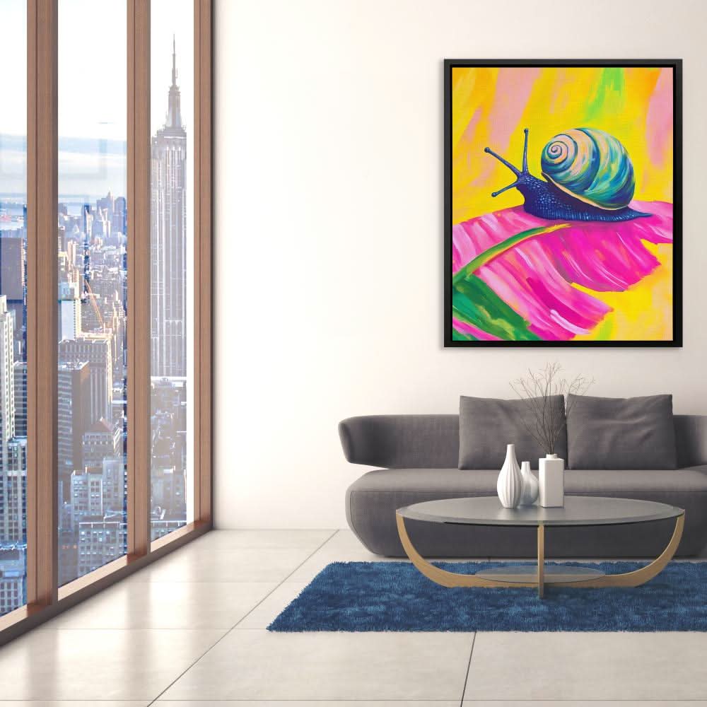 Technicolor Spiral - Large Canvas Print