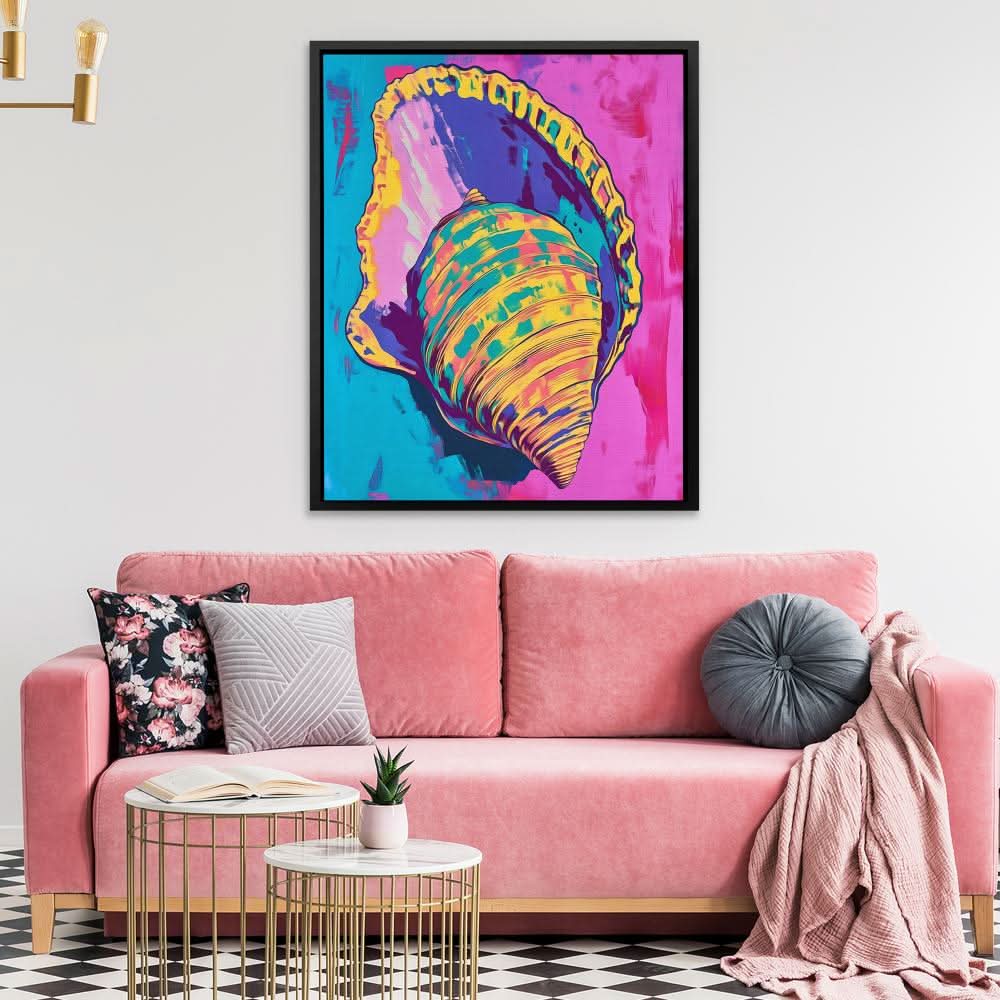 Technicolor Treasure - Blue Wall Art for Kitchen