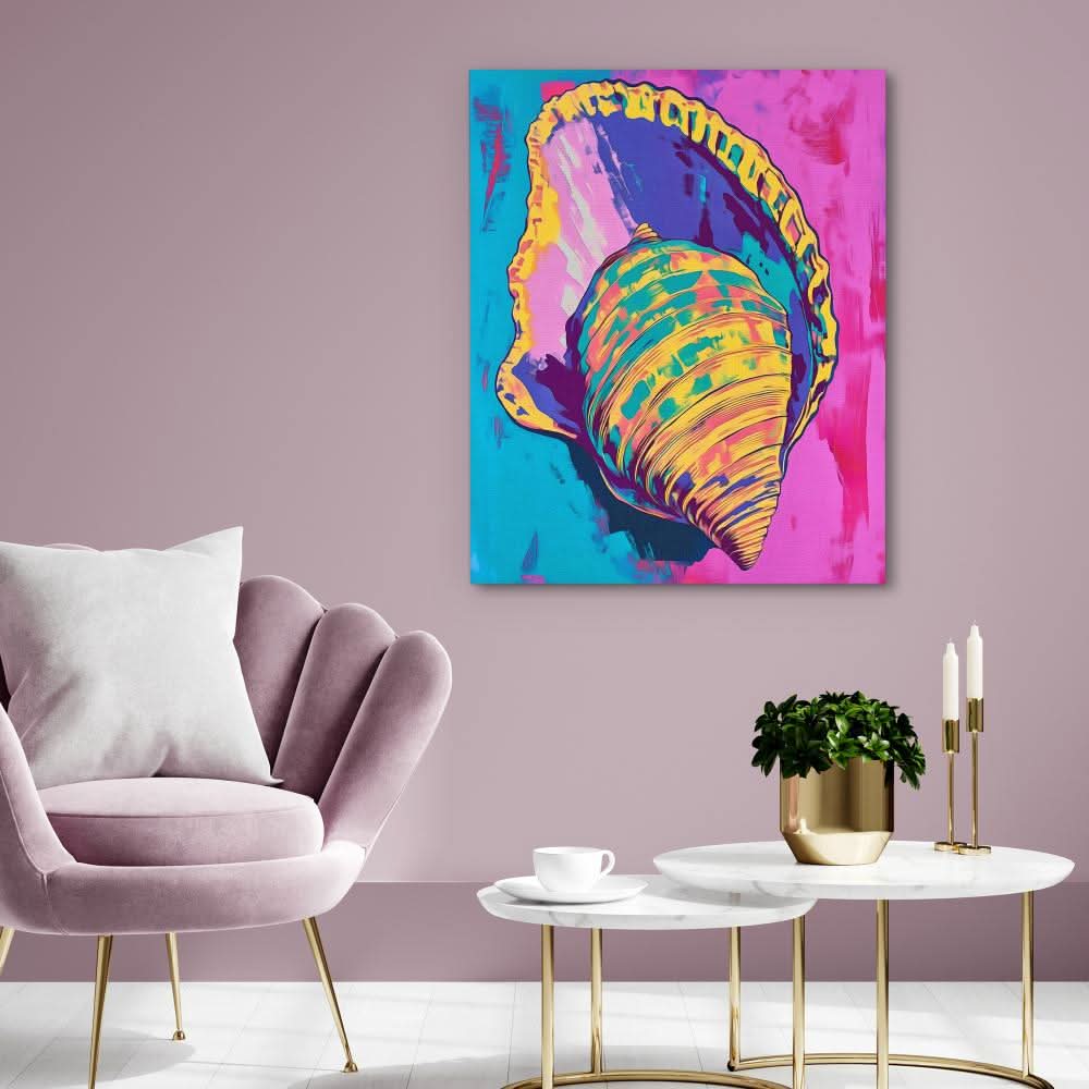 Technicolor Treasure - Wall Art in Black Frame