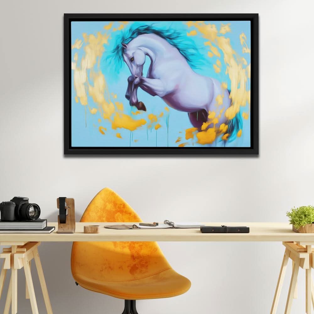 Tempest Hooves - Blue Wall Art for Living Room