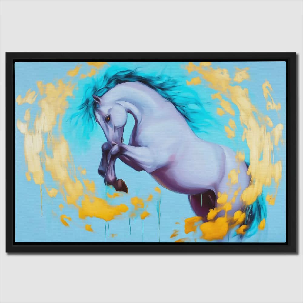 Tempest Hooves - Blue Canvas Wall Art