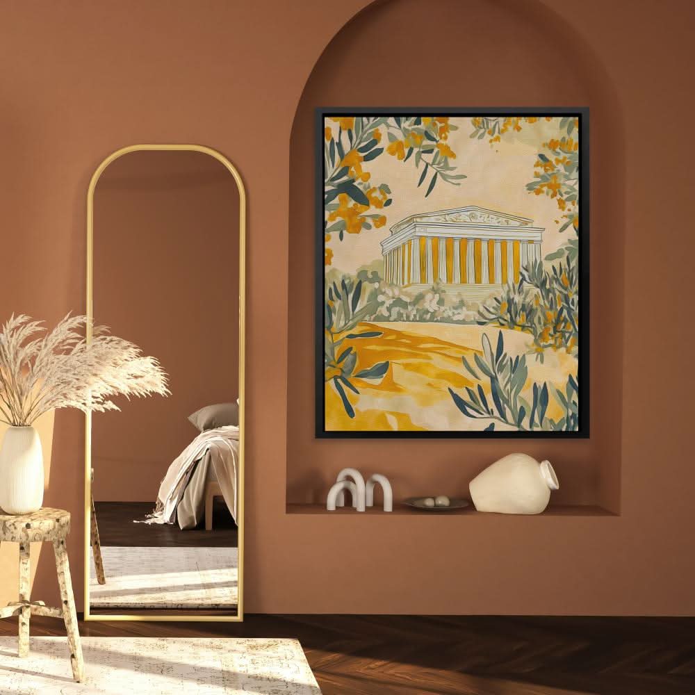 Temple Among the Olives - Large Canvas Print