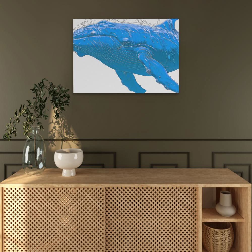 The Big Blue - Blue Wall Art