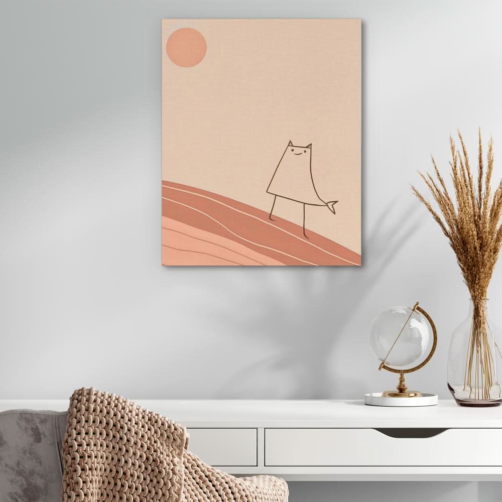 The Catfish - Large Contemporary Canvas Print