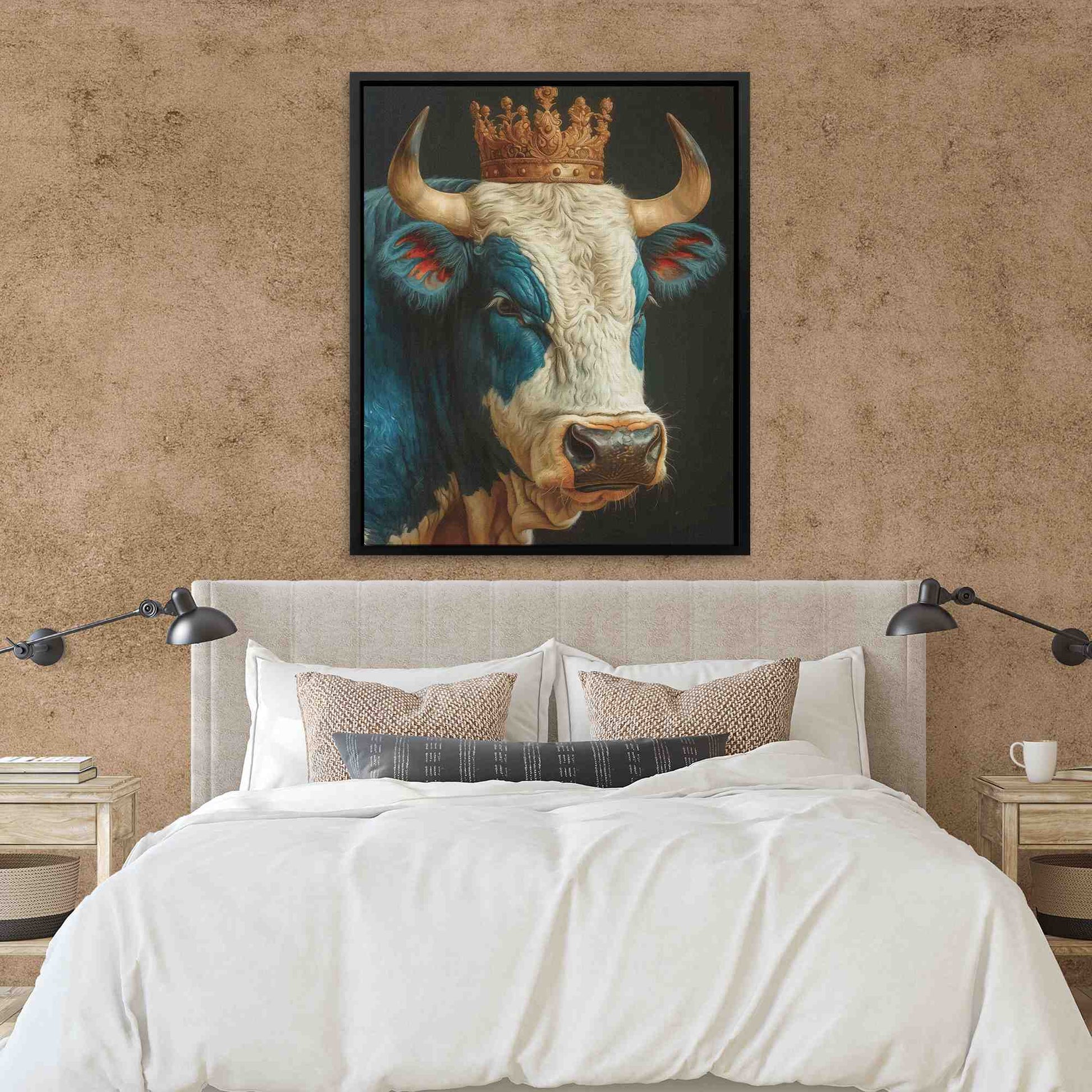 The Cow King - Large Canvas Print