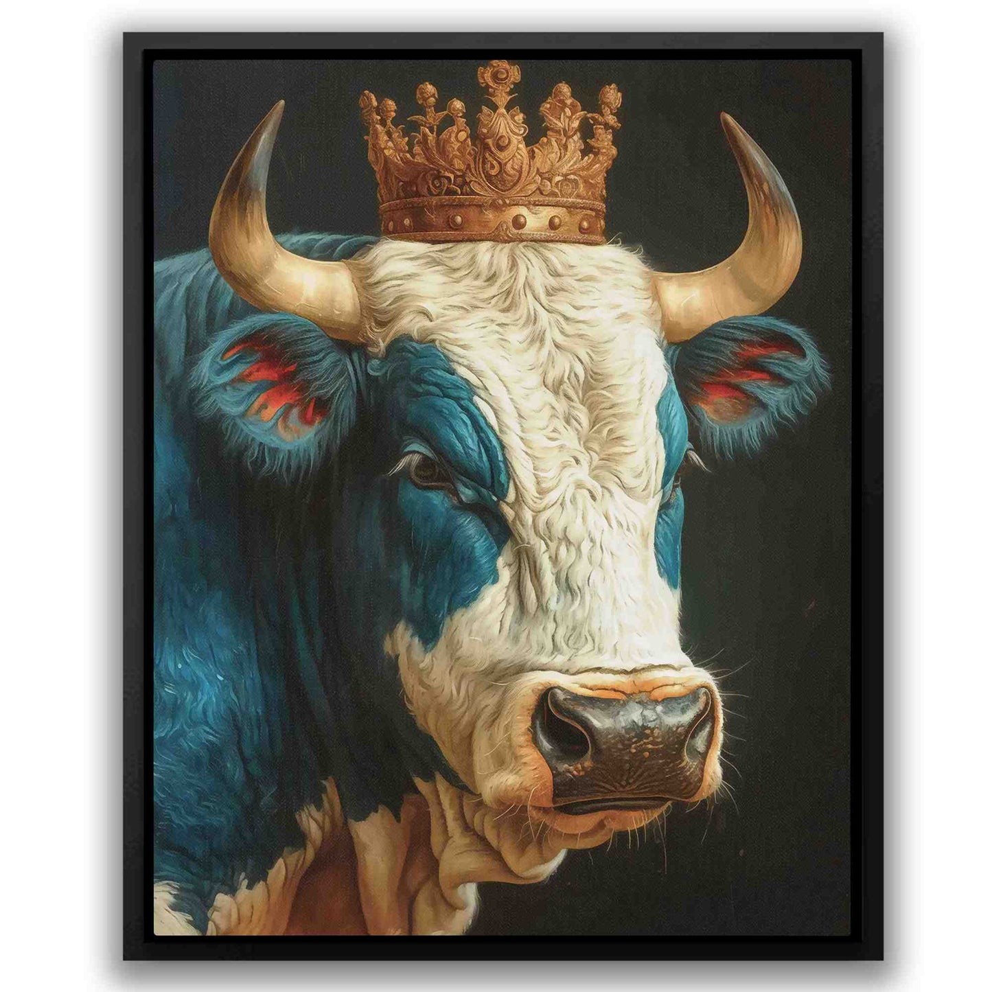 The Cow King - Canvas Wall Art