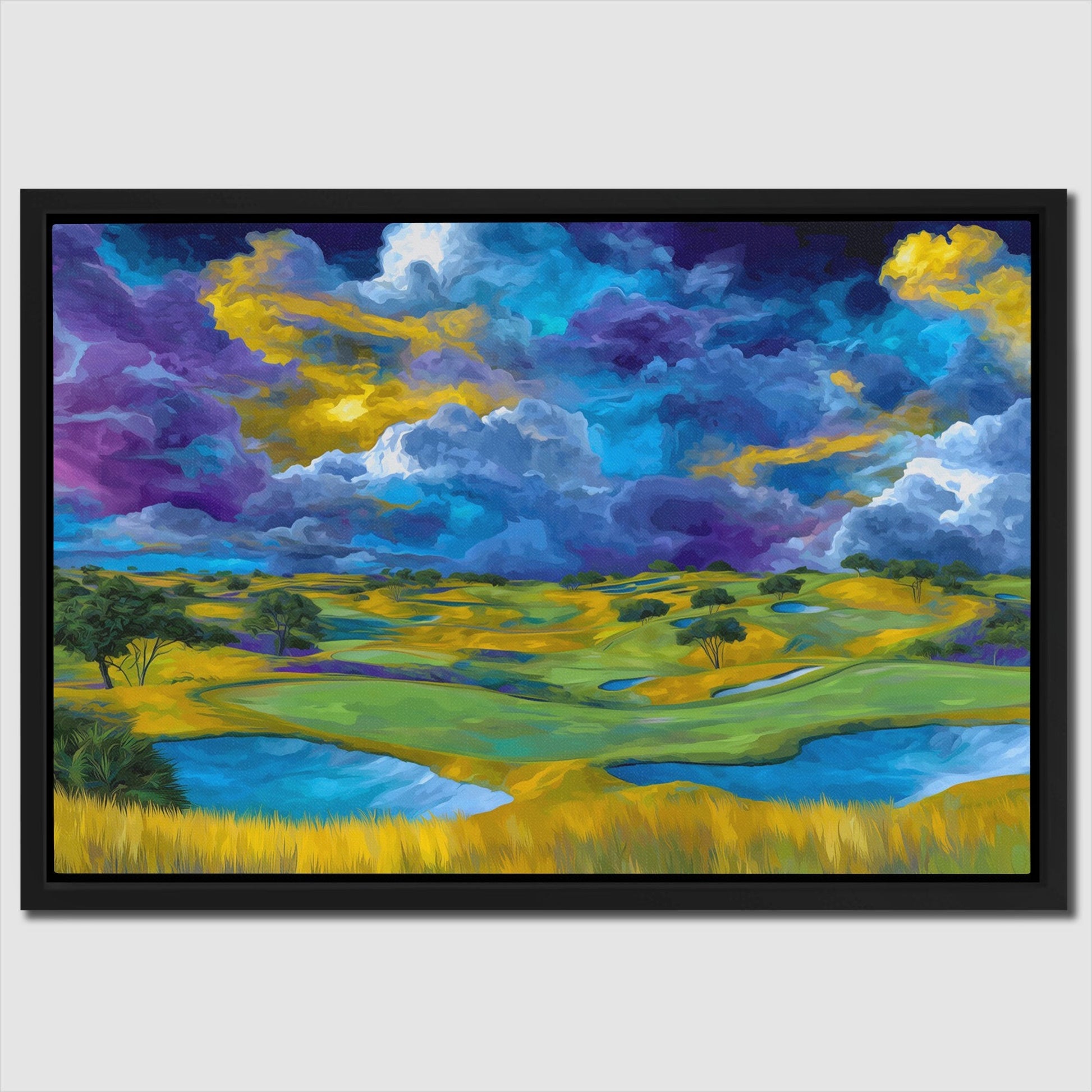 The Golden Fairway - Luxury Wall Art