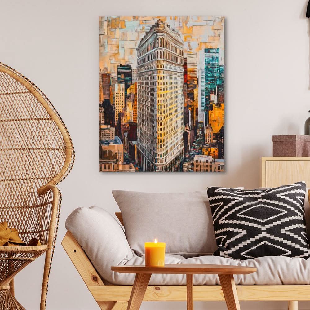 The Iron of Fifth Avenue - Wall Art in Black Frame