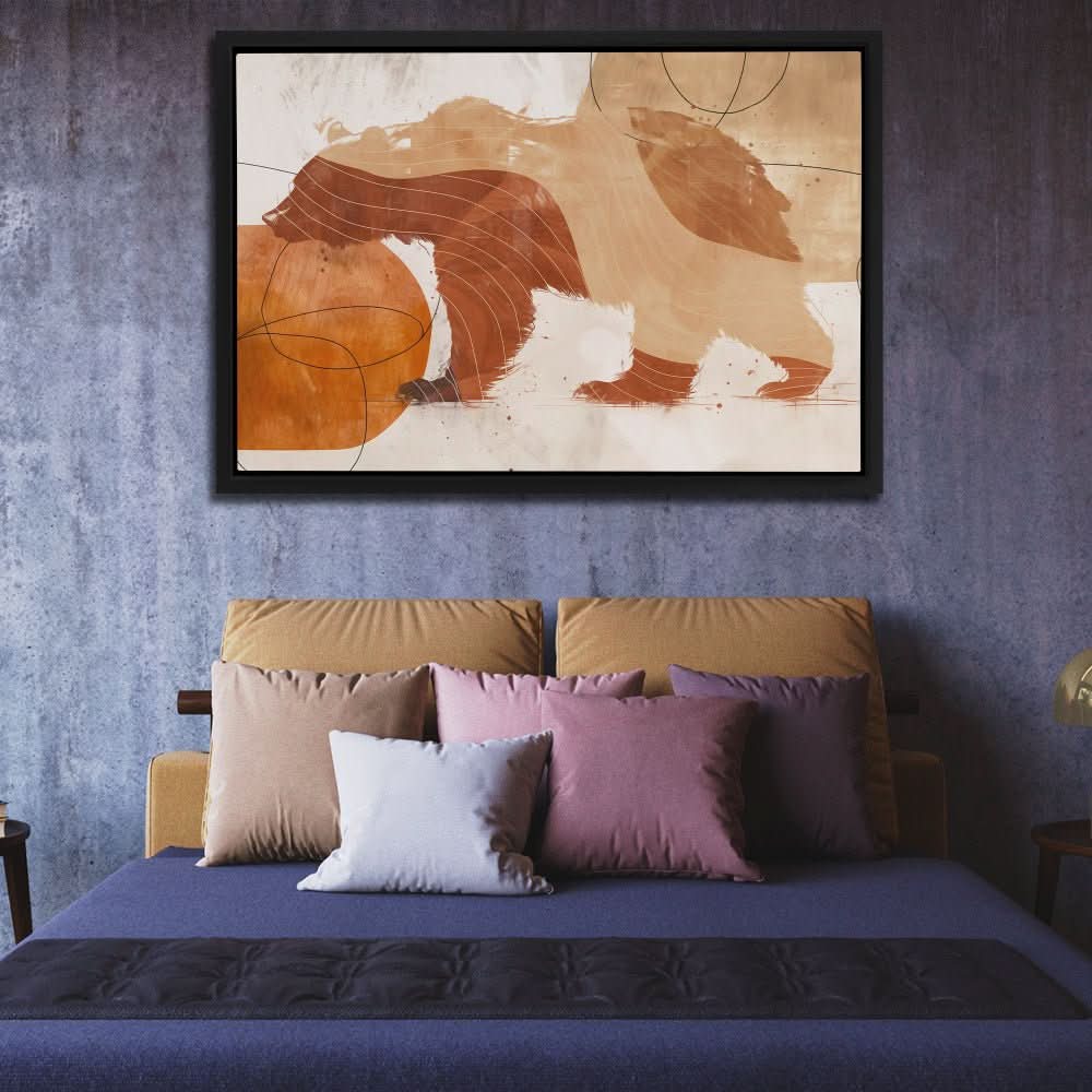 The Noble Bear - Brown Bear Canvas Print