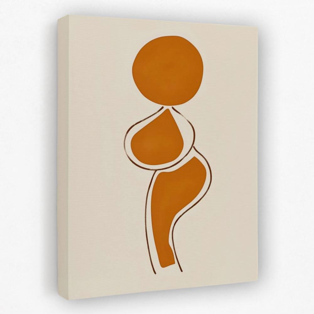 Thick Beauty - Doodle Canvas Wall Art