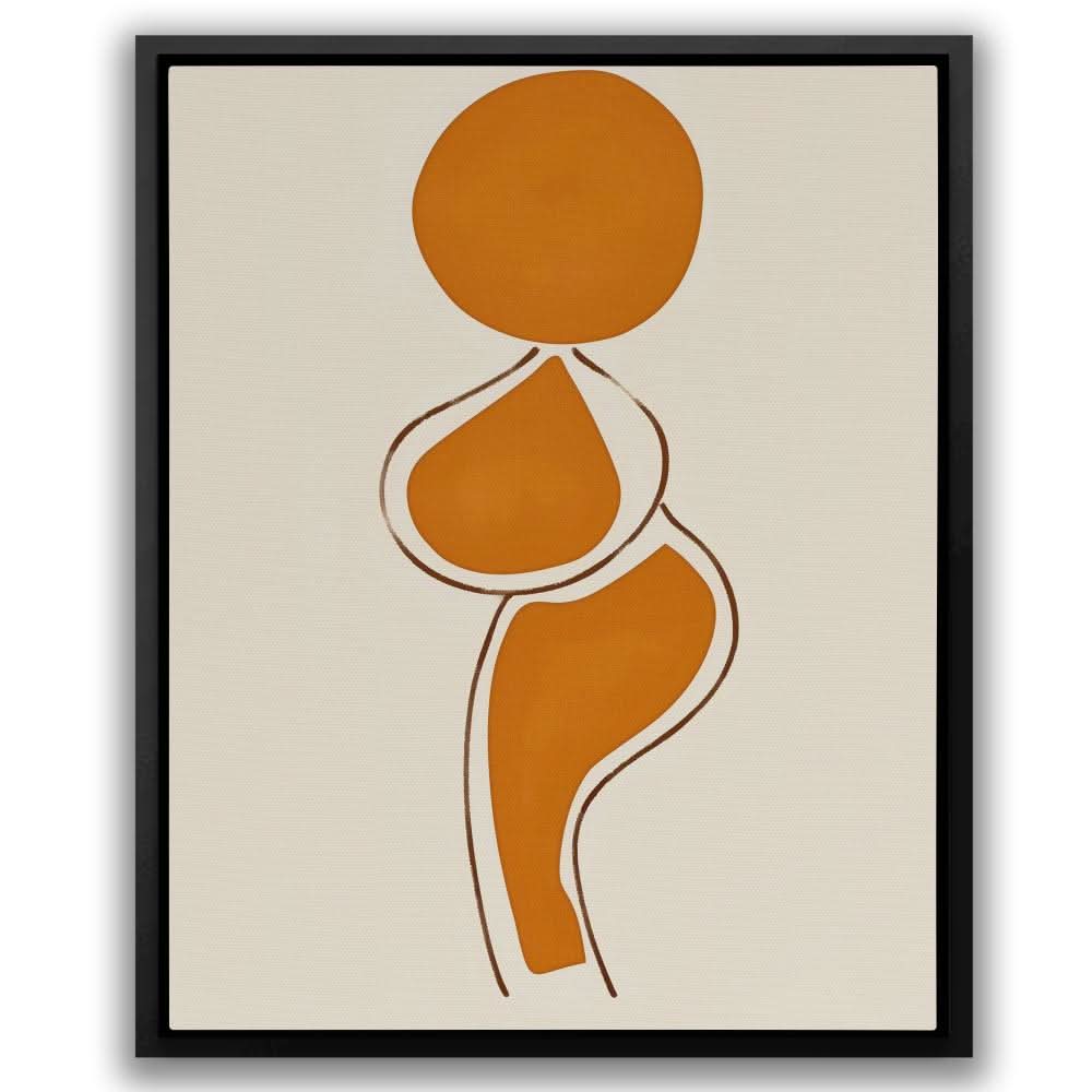 Thick Beauty - Beige Wall Art for Living Room